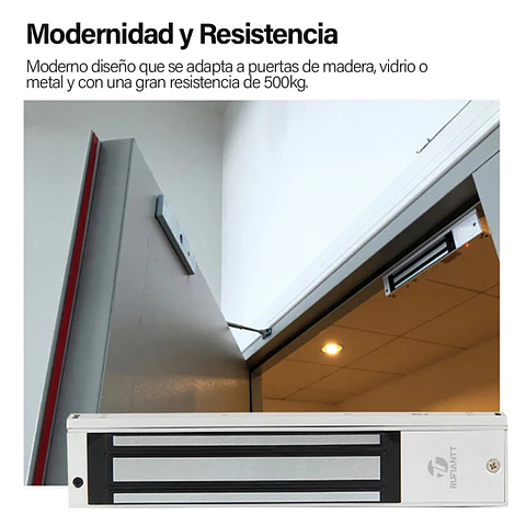 Cerradura Electromagnética 500Kg + Led + Timer 12V-24V Alta Resistencia