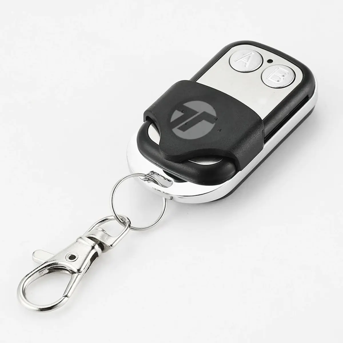 Control Remoto Metálico 433Mhz 2 Botones Con Tapa