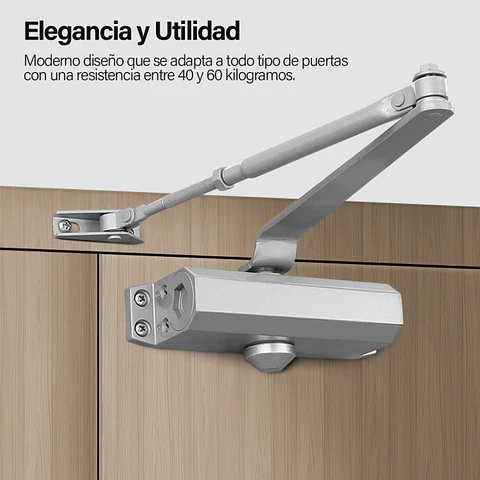 Brazo Hidraulico Cierra Puertas 40 - 60Kg Velocidad Ajustable