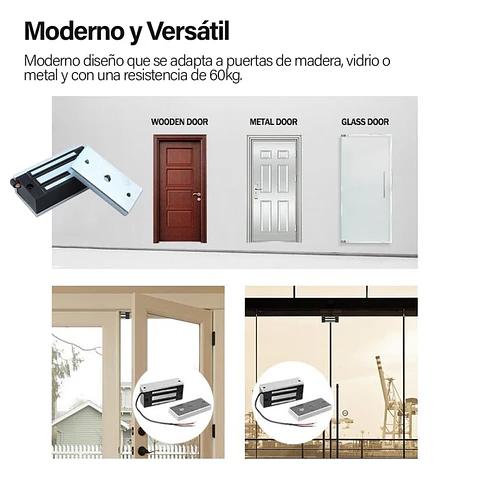 Cerradura Magnética 60Kg 12Vdc Para Puerta