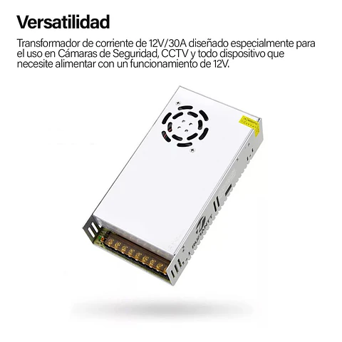 Fuente De Poder 12V Dc- 30A 220Vac Switching Excelente Calidad