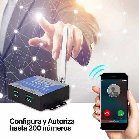 Rtu 5024 Relé Inalámbrico Gsm 4G Abridor De Puerta Con Llamada Gratis 200 Usuarios