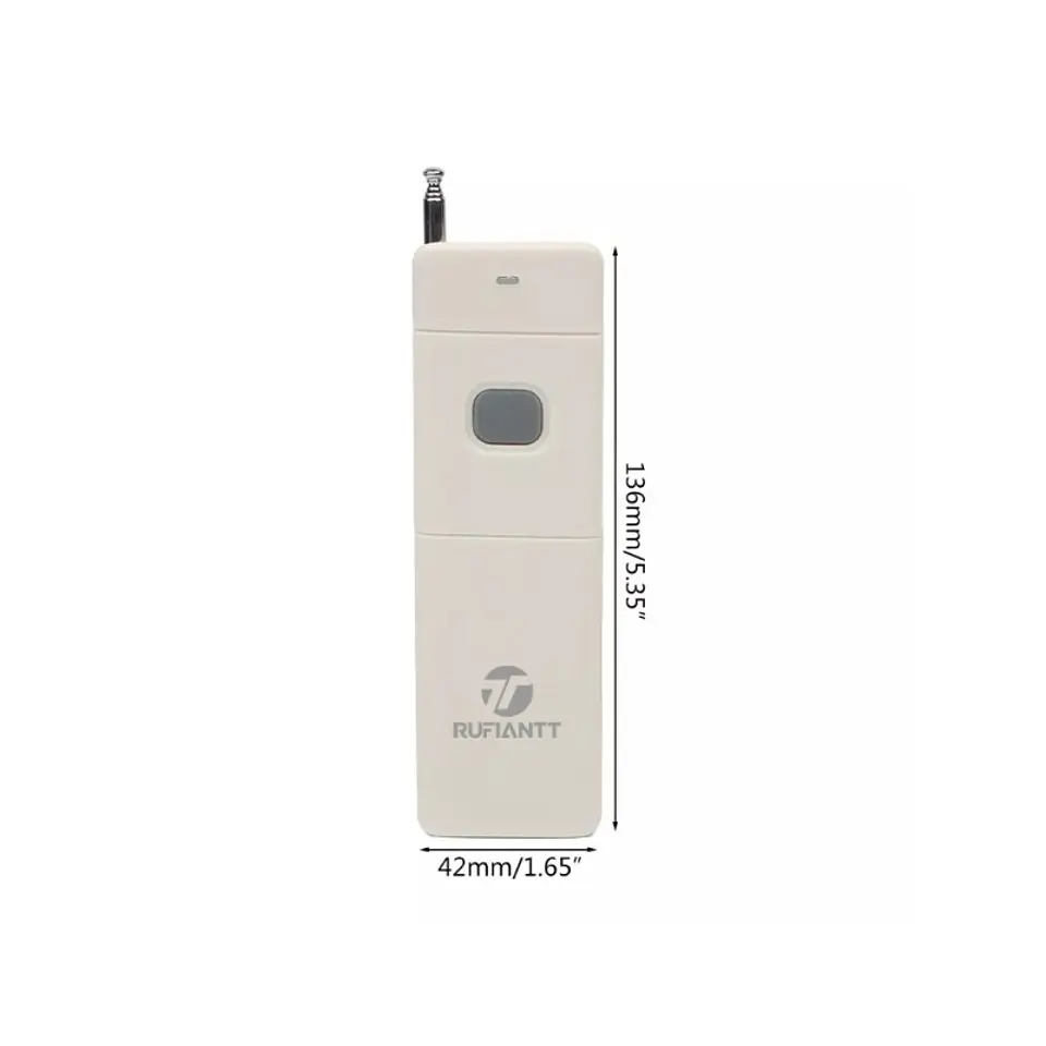 Control Remoto Inalámbrico Rf Larga Distancia 1 Botón Profesional 5 Km 5