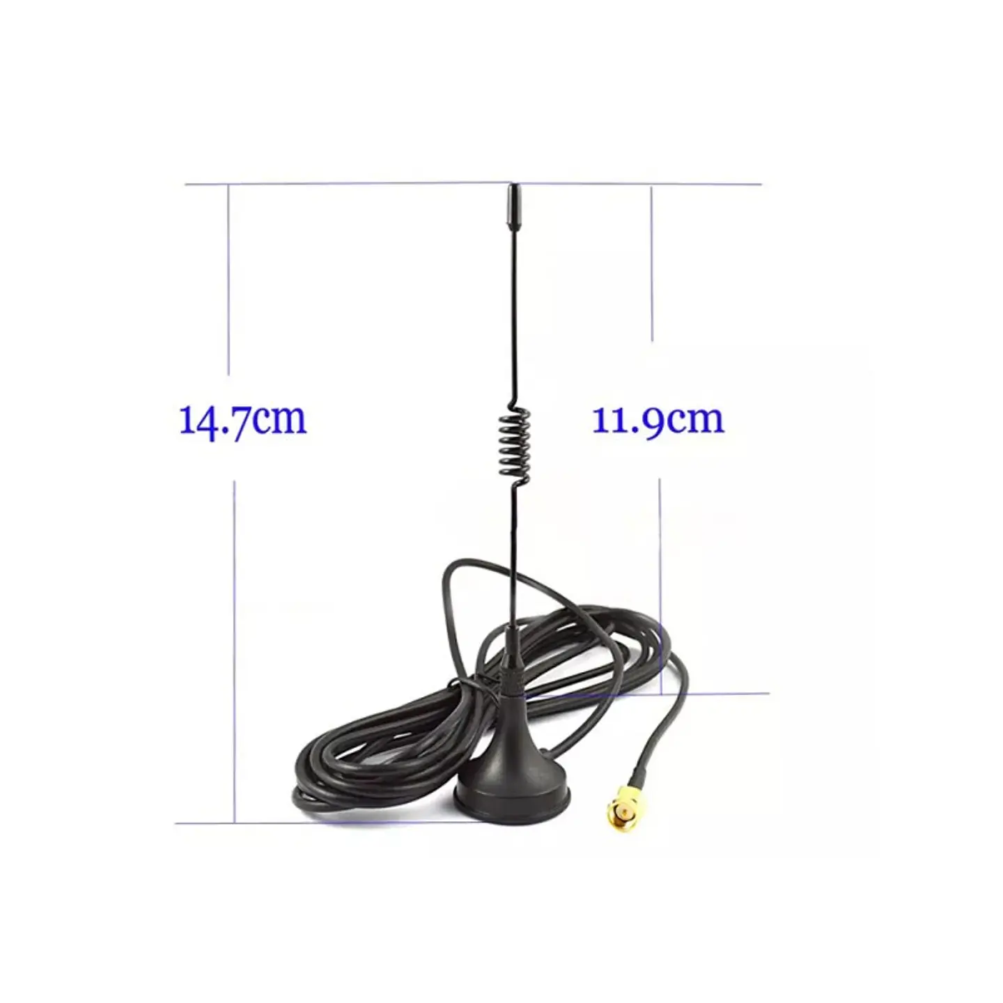 Antena 4G-3G-2G Omnidireccional 8 Dbi Conector Macho Sma Alta Ganancia 4