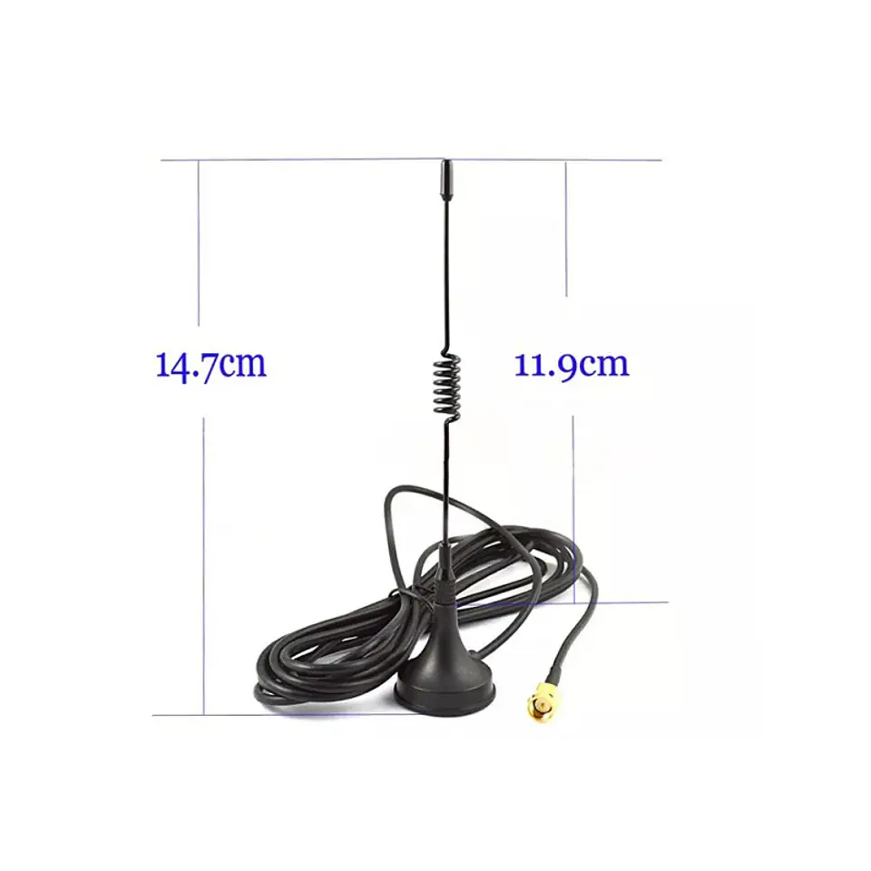 Antena 4G-3G-2G Omnidireccional 8 Dbi Conector Macho Sma Alta Ganancia 4