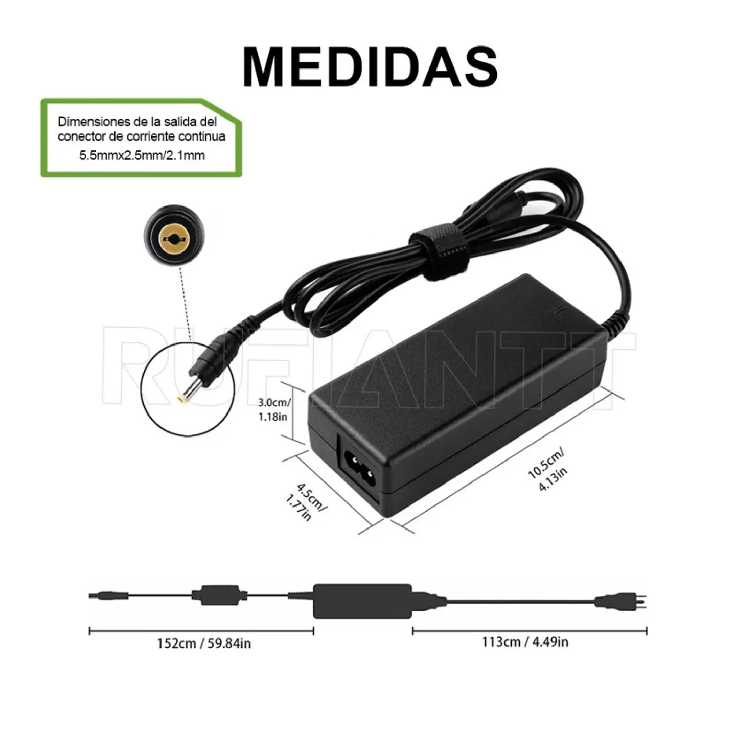 Adaptador Transformador Dc 12Vdc/ 5 Amp Output 3