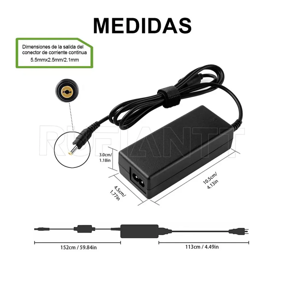 Adaptador Transformador Dc 12Vdc/ 5 Amp Output 3