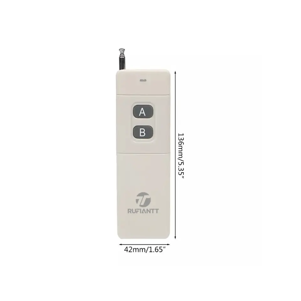 Control Remoto Rf Largo Alcance 5000 Metros 2 Botones Inalámbrico 5