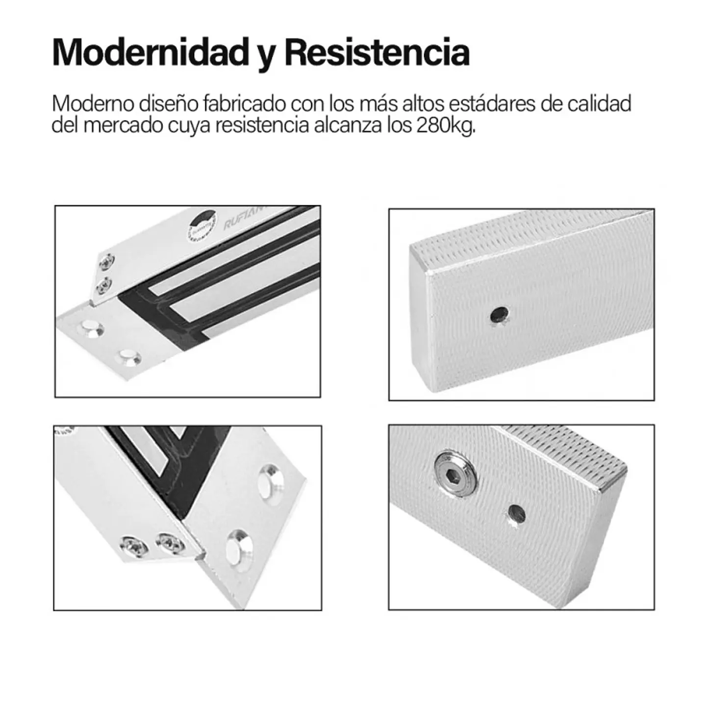 Cerradura Electromagnética Embutido 280Kg Seguridad 600Lbs 2