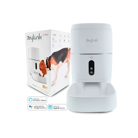 Dispensador Comida Para Perro Gato Mascota Camara Automatico