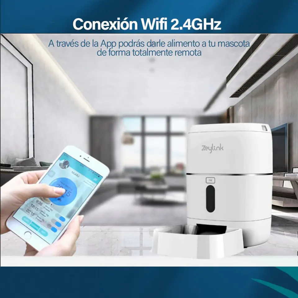 Dispensador De Comida Para Perros, Gatos, Mascotas Wifi 2