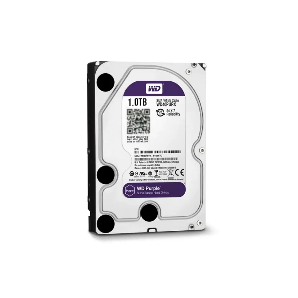 Disco Duro Interno 1Tb Western Digital Purple Para Dvr Cctv Sata 2