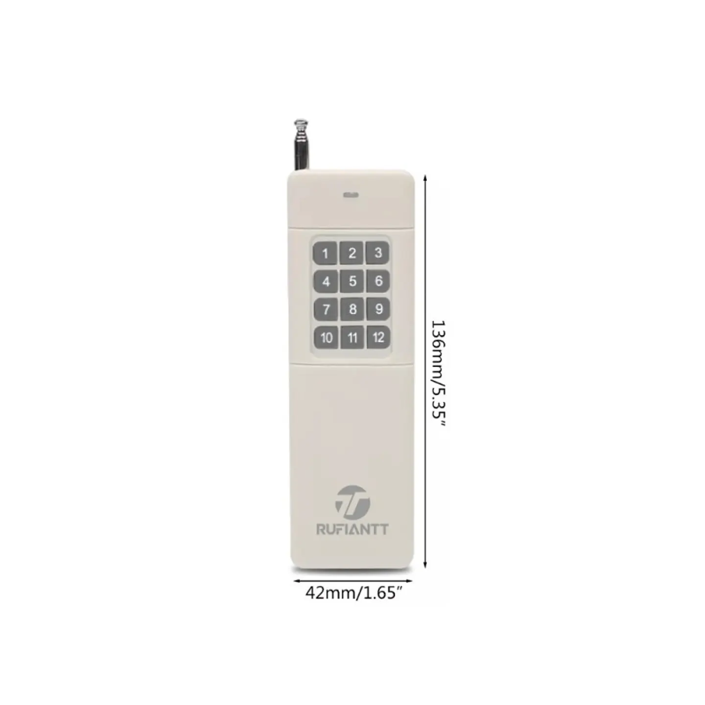 Control Remoto Inalámbrico Radio Frecuencia Para Domótica 12 Botones 5