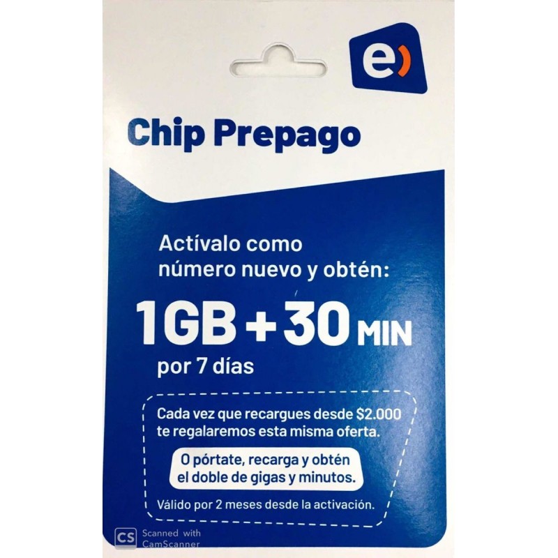 Chip Prepago Entel