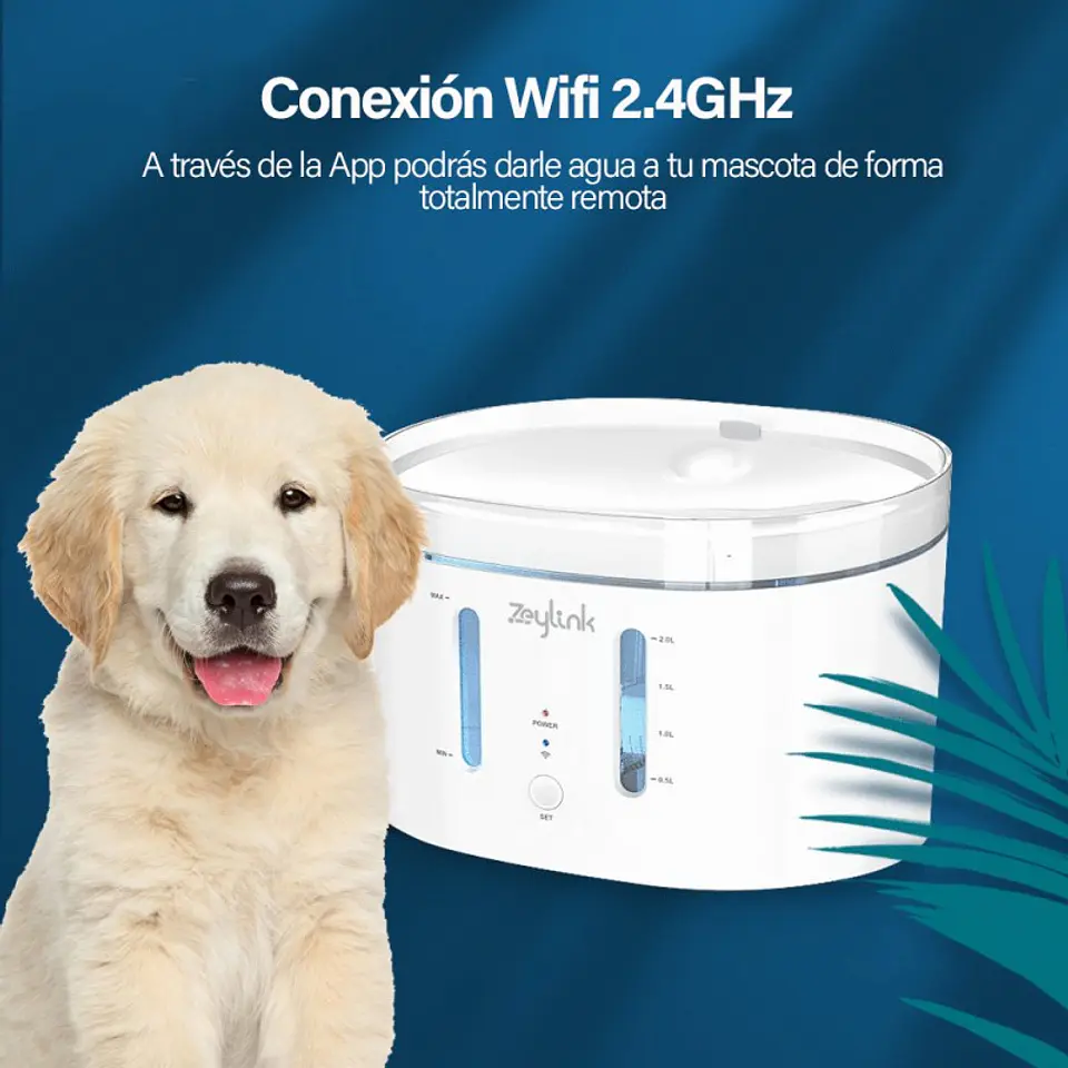 Dispensador De Agua Para Perros, Gatos, Mascotas Wifi 2