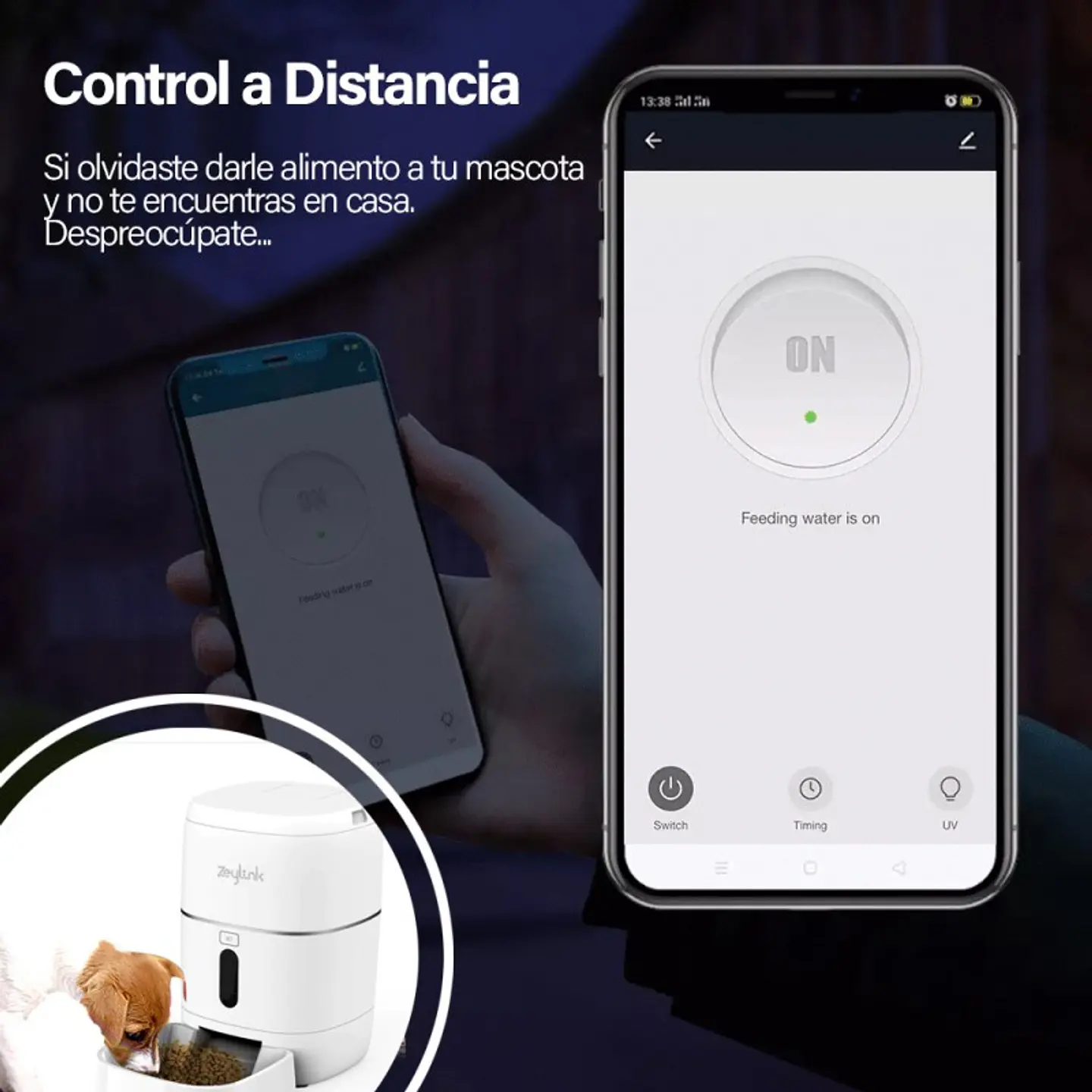 Dispensador De Comida Para Perros, Gatos, Mascotas Wifi 5