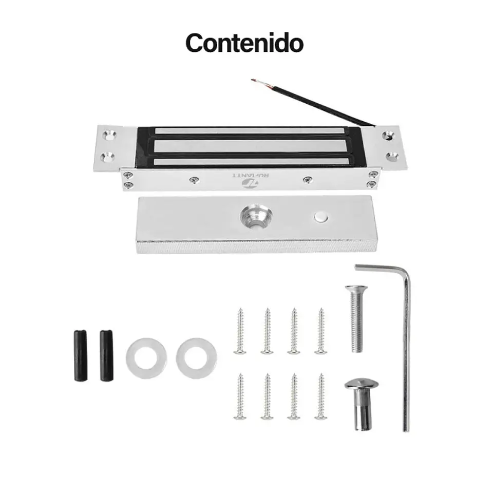 Cerradura Electromagnética Embutido 280Kg Seguridad 600Lbs 5