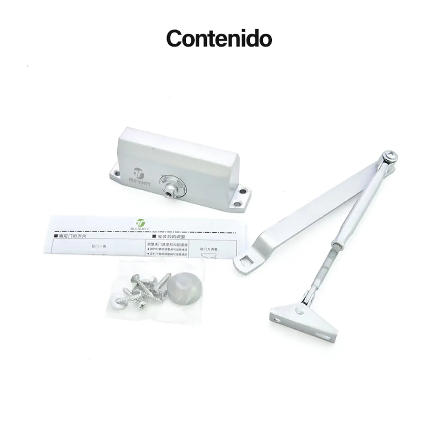Cierra Puertas Brazo Hidraulico 60 - 80Kg Velocidad Ajustable 5