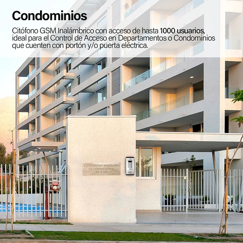 Citofono Inalambrico 4G LTE 200 Casas Puerta Y Porton Condominio Edificio