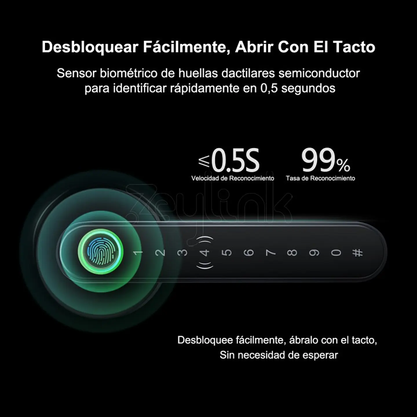 Cerradura Inteligente X800S Huella, Clave, Tarjeta Bluetooth Zeylink 8