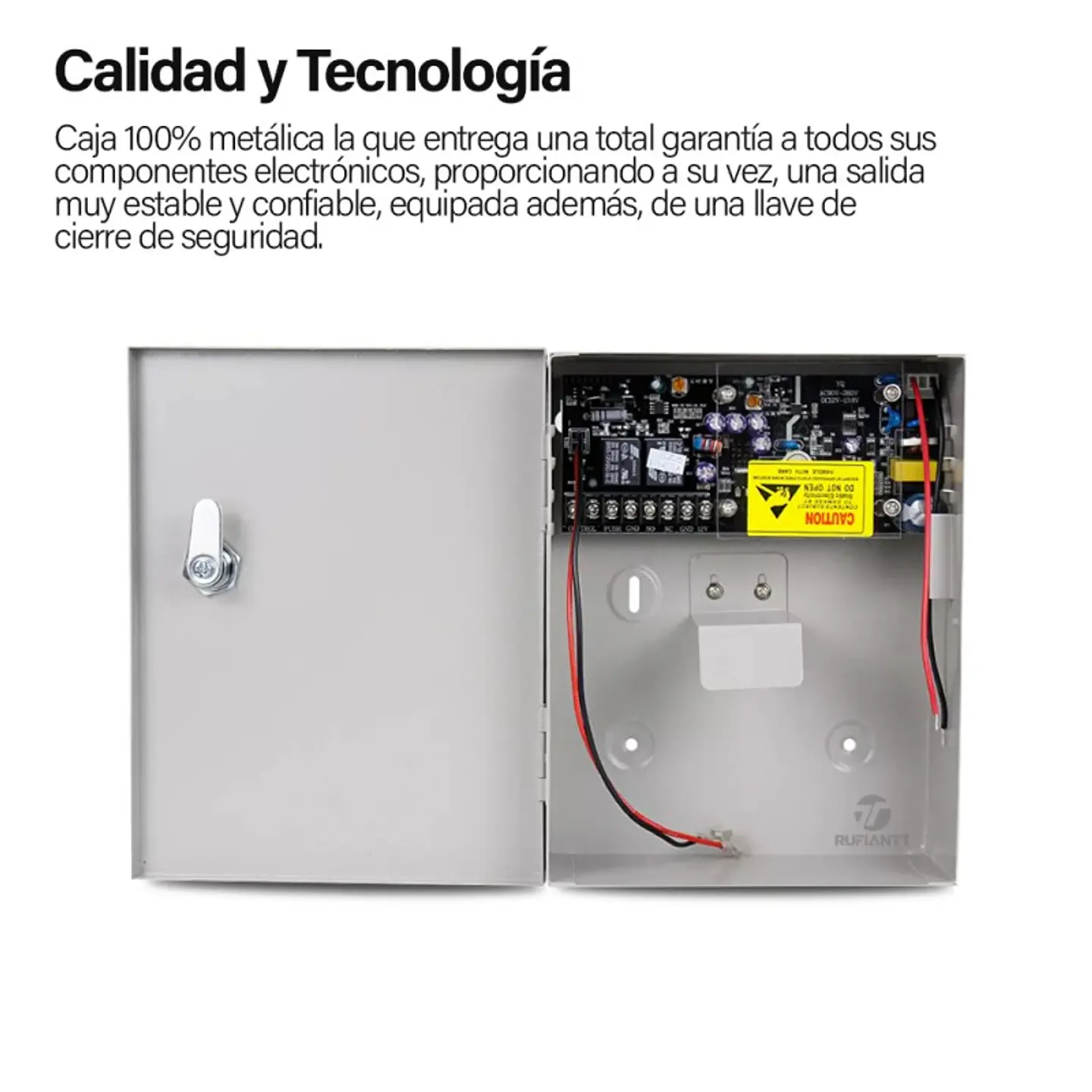 Fuente Ups Batería Respaldo 12V 3A Alimentación Para Control Acceso 3