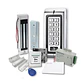 Kit 3 Control Acceso Teclado Anti Vandálico + Chapa Magnética 180Kg Seguridad Puerta - Miniatura 1