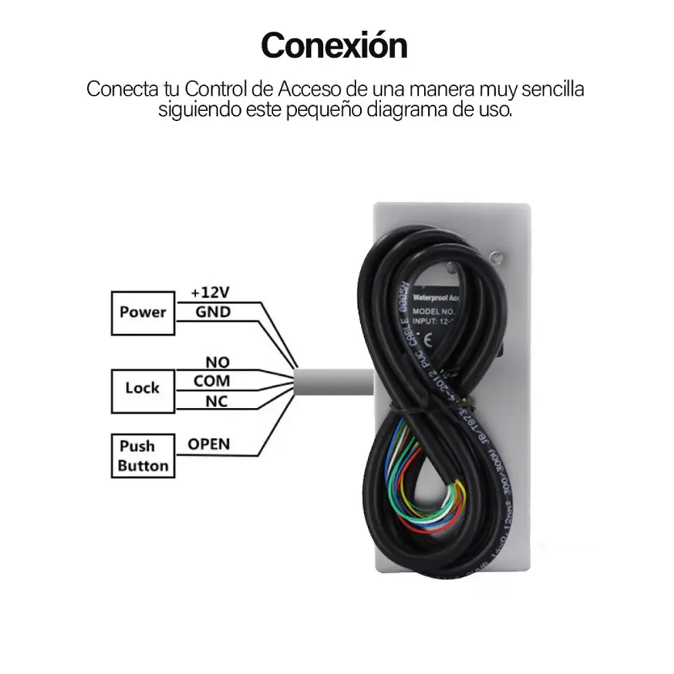 Teclado Teclera De Acceso Metálico Anti Vandálico Clave Tarjeta 125Khz Rfid 4