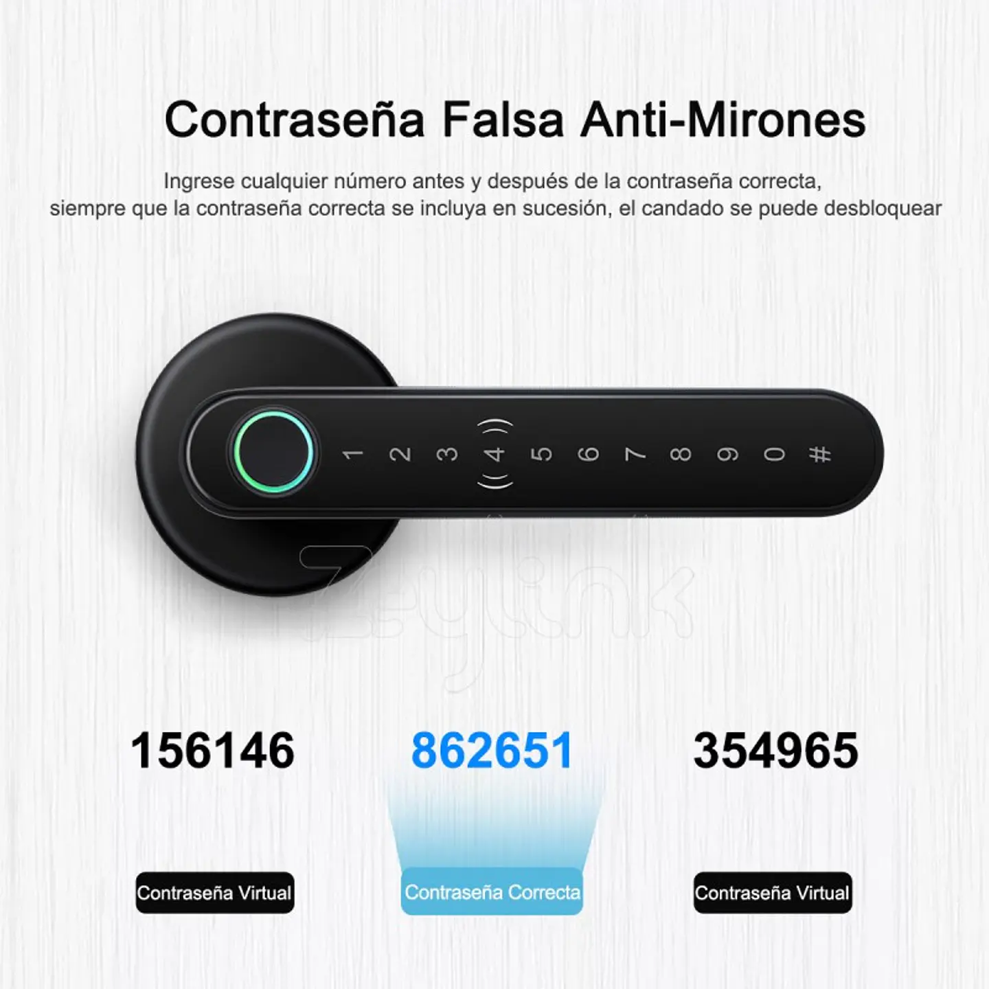 Cerradura Inteligente X800S Huella, Clave, Tarjeta Bluetooth Zeylink 9