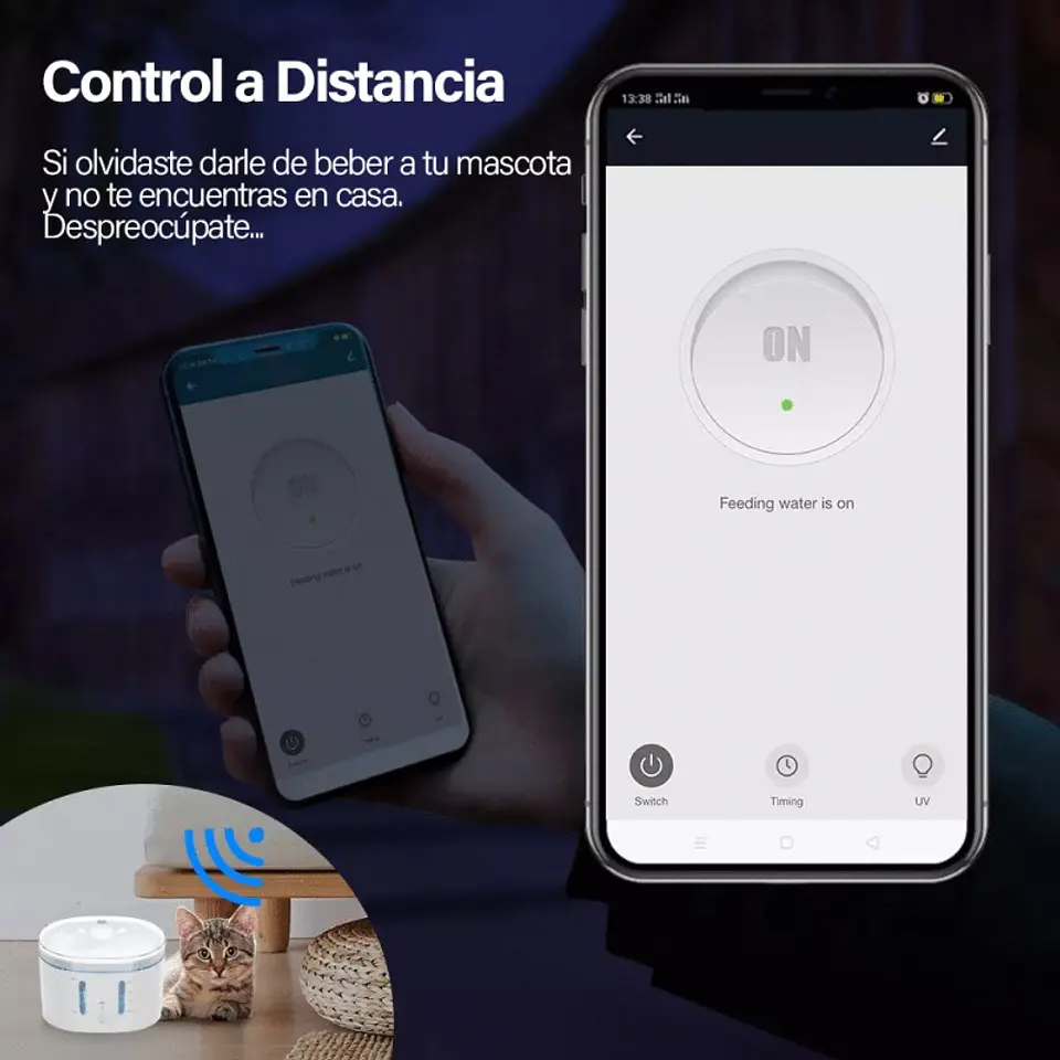 Dispensador De Agua Para Perros, Gatos, Mascotas Wifi 6
