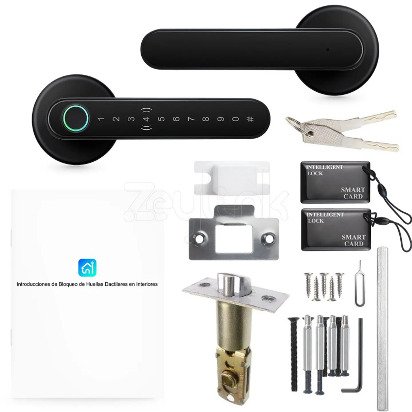Cerradura Inteligente X800S Huella, Clave, Tarjeta Bluetooth Zeylink 10