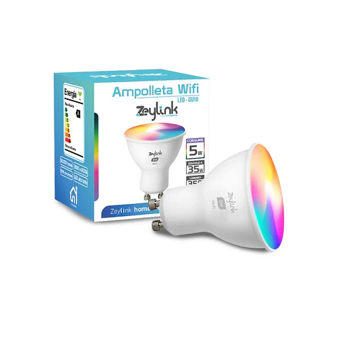Ampolleta Dicroica Wifi Gu10 Inteligente Alexa Google App