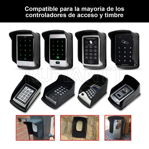 Carcasa Cubierta Protección Contra Lluvia Para Control Acceso 2 Und