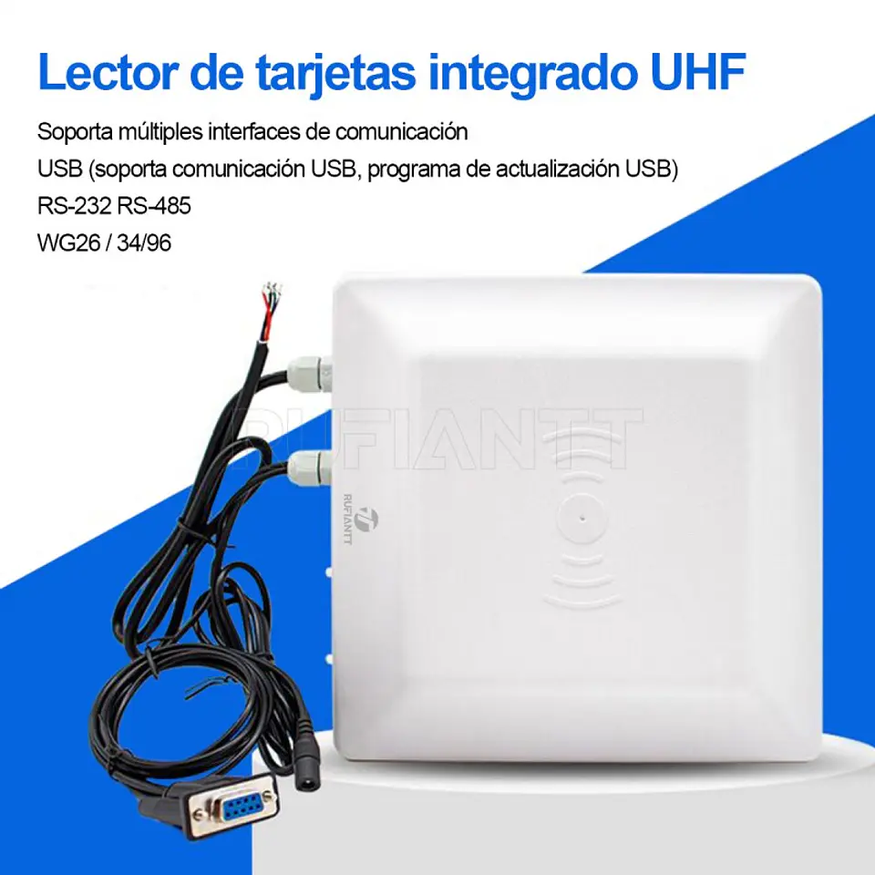 Lector Tag UHF Largo Alcance Distancia 902-928Mhz 4 A 6 Mt 4