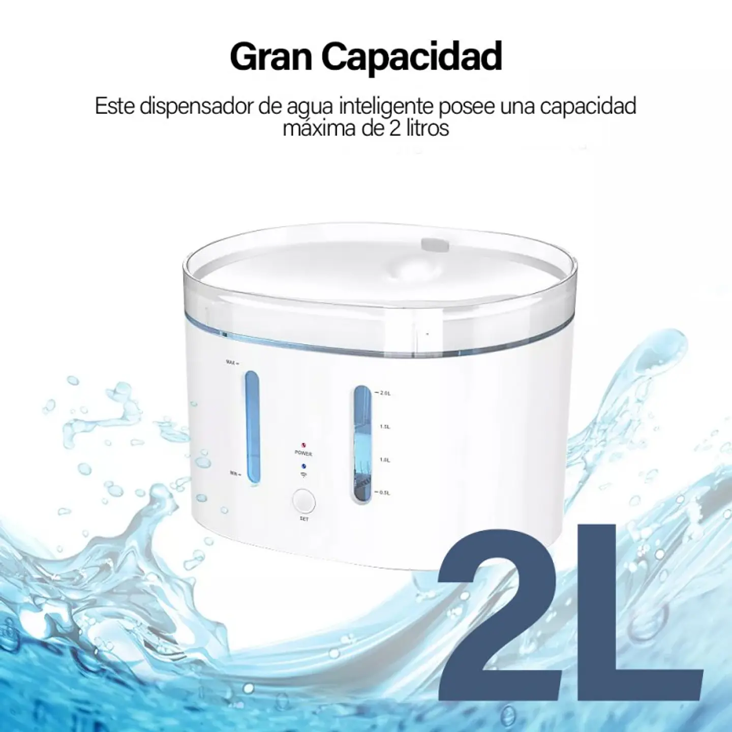 Dispensador De Agua Para Perros, Gatos, Mascotas Wifi 7