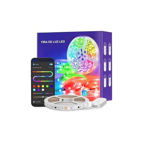 Tira Cinta Luces Led Rgb Zeylink Wifi 10 Mt Alexa Google