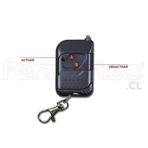 Control Remoto Con Antena 433 Mhz 2 Botones Para Alarma Comunitaria