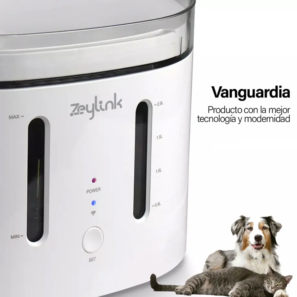 Dispensador De Agua Para Perros, Gatos, Mascotas Wifi 8