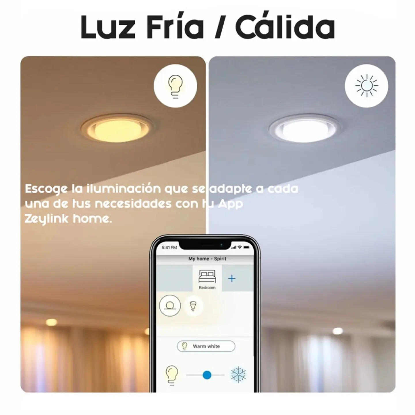 Foco Led Panel Plafon 7W Rgb Wifi Downlight Alexa Google 3