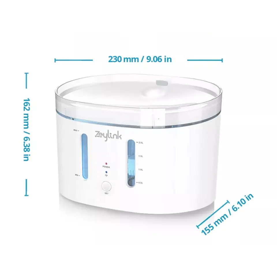 Dispensador De Agua Para Perros, Gatos, Mascotas Wifi 9