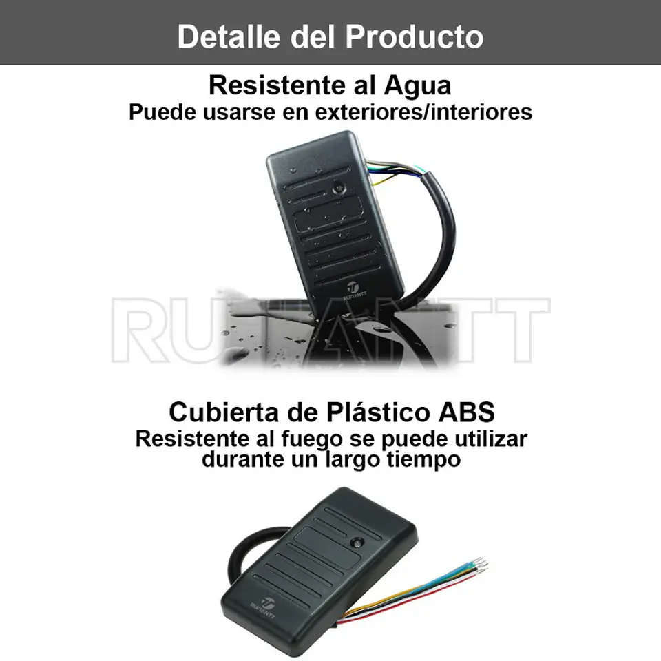 Lector Proximidad Interfaz RS232 ID 125Khz Rfid Control Acceso 5