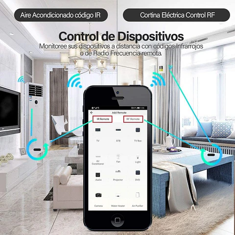 Control Remoto Universal Wifi Ir Rf Alexa Google Zeylink