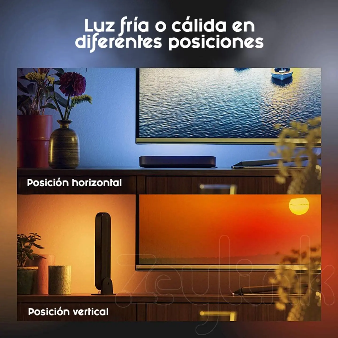 Barra Luz Led Rgb Wifi Para Tv Gamer Living Alexa Google 5