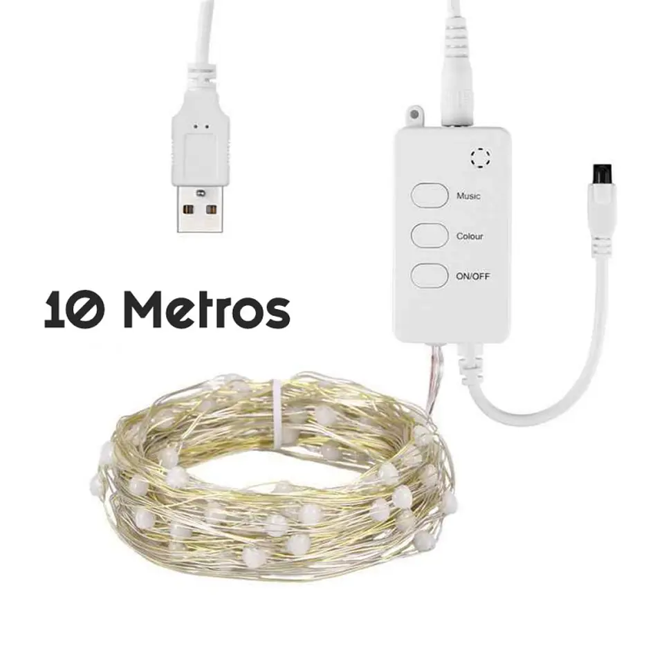 Cinta Led Tira Luces Wifi Rgb Ritmica 10 Mt Alexa Google 9