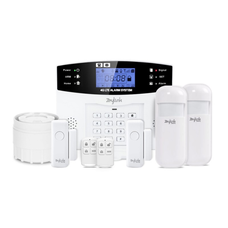 Alarma 4G Gsm Para Casa Negocio + 4 Sensores Inalambricos Alerta Inmediata