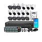 Kit Video Vigilancia Zeylink 16Ch Dvr 2Mp Cctv + 8 Cámaras Bullet + 8 Domo Profesional + Dd 1Tb - Miniatura 1