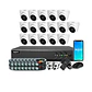Kit Cctv Dvr Zeylink 16 Cámaras De Seguridad Domo 2Mp Para Casa Negocio Alta Difinicion Profesional - Miniatura 1
