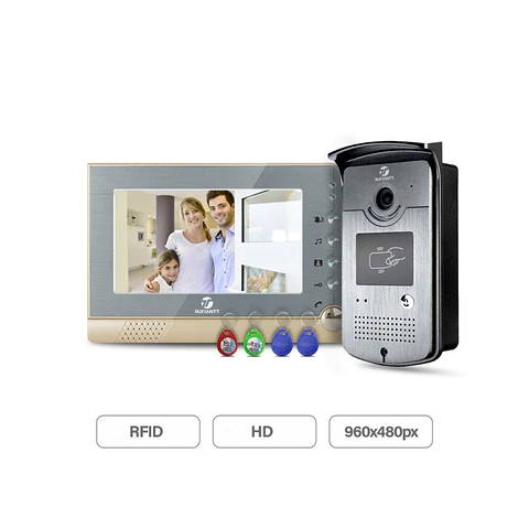 Video Portero Intercomunicador Pantalla Color 7" Llaveros Proximidad Rfid