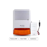 Sirena Inalámbrica Exterior Alarma Anti Sabotaje 130Db 50W Alta Potencia