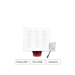 Sirena Inalámbrica Para Alarmas 4G Gsm Exterior Baliza 20W 12V Disuasivo