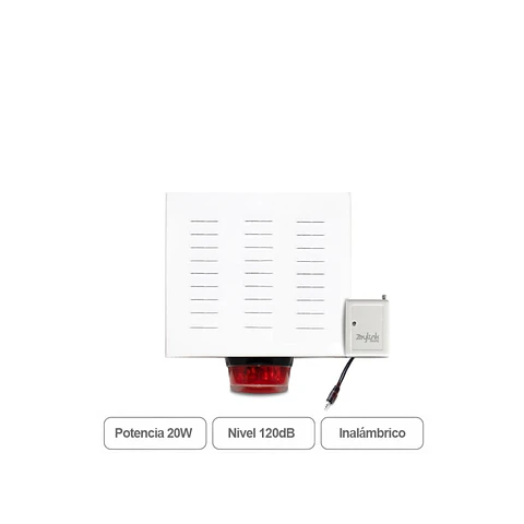 Sirena Inalámbrica Para Alarmas 4G Gsm Exterior Baliza 20W 12V Disuasivo